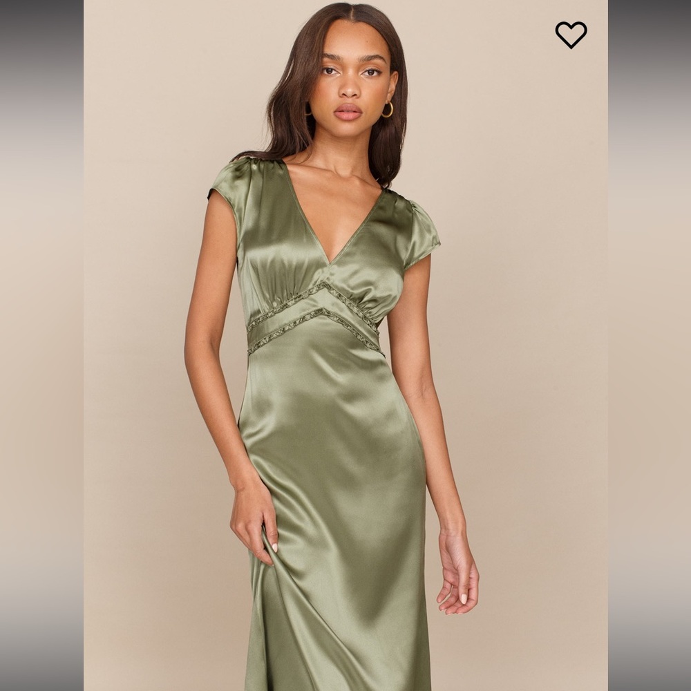 Kaye Silk Dress Artichoke